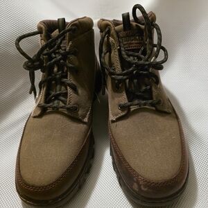 Rocky Green And Brown Hiking Boots